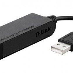 Мрежово оборудване DLINK USB хъб  DUB-1340/E със захранване, USB 3.0, Черен
