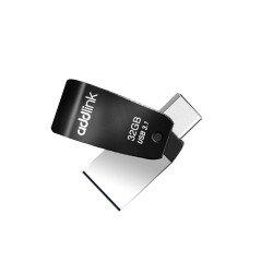USB Преносима памет Addlink Флашка Flash T65 32GB 2-in-1 Type C / USB3.0  Aluminium black - ad32GBT65G3