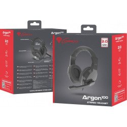 Слушалки NATEC Геймърски слушалки с микрофон  ARGON 100 black NSG-1434