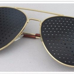 Други неща за здраве SKY Очила на дупки без диоптър за възстановяване на зрението модел 10 със златна метална рамка