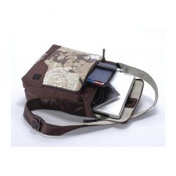 Раници и чанти за лаптопи TUCANO BILDM-01-M :: Чанта за 13 лаптоп, MICKEY Vertical, кафяв цвят