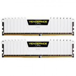RAM памет за настолен компютър CORSAIR DDR4, 3200MHz 16GB 2 x 288 DIMM, Unbuffered, 16-18-18-36, Vengeance LPX White Heat spreader, 1.35V, XMP 2.0, Supports 6th Intel Core i5/i7