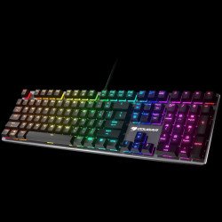 Клавиатура COUGAR Vantar MX, Mechanical Gaming Keyboard, Red switches, N-key rollover, 1000Hz poling rate, RGB Backlit, Aluminium / Plastic, 14 backlight effects, 140 x 450 x 30 (mm)