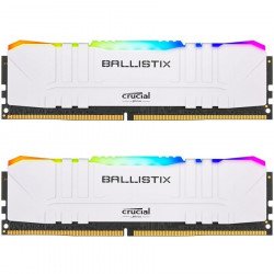 RAM памет за настолен компютър CRUCIAL Ballistix 2x8GB (16GB Kit) DDR4 3200MT/s  CL16  Unbuffered DIMM 288pin White RGB 