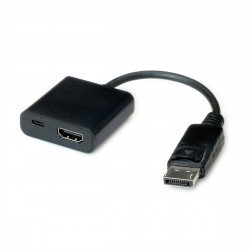 Кабел / Преходник ROLINE 12.99.3145 :: VALUE кабелен адаптер, v1.2, HDMI F - DP M