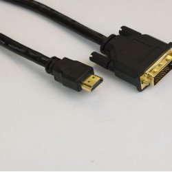 Кабел / Преходник VCOM Кабел DVI 24+1 Dual Link M / HDMI M - CG481G-2m