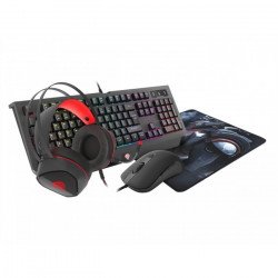 Клавиатура NATEC Genesis Gaming Combo Set 4In1 Cobalt 330 RGB Keyboard + Mouse + Headphones + Mousepad, US Layout