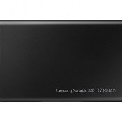 Външни твърди дискове SAMSUNG 1TB Portable SSD T7 Touch , USB 3.2, Fingerprint, Read 1050 MB/s Write 1000 MB/s, Black