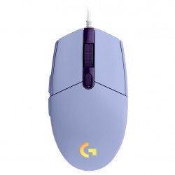 Мишка LOGITECH Геймърска мишка  G102 LightSync, RGB, Оптична, Жична, USB, Лилав