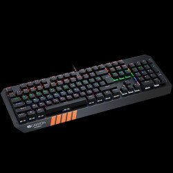 Клавиатура CANYON CANYON Wired multimedia gaming keyboard with lighting effect, 108pcs rainbow LED, Numbers 104keys, EN double injection layout, cable length 1.8M, 450.5*163.7*42mm, 0.90kg, color black