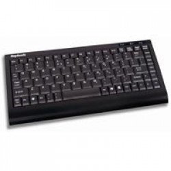 Клавиатура KeySonic ACK-595BT :: Безжична Bluetooth мини клавиатура, SoftSkin, черна