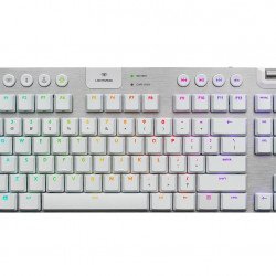 Клавиатура LOGITECH Безжична геймърска механична клавиатура Logitech, G915 TKL White Lightsync RGB, Tactile суичове