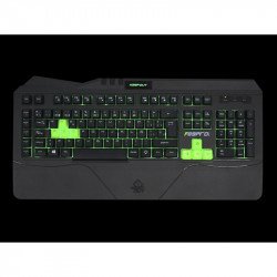 Клавиатура KEEP OUT KEEP OUT F89PRO :: Геймърска клавиатура, LED подсветка, 12 мултимедийни и 5 програмируеми клавиша