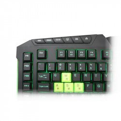 Клавиатура KEEP OUT KEEP OUT F90 :: Геймърска клавиатура, LED подсветка, 8 сменяеми, 9 мултимедийни и 6 програмируеми клавиша