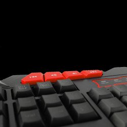 Клавиатура SBOX WHITE SHARK GK-1621R :: Геймърска клавиатура Shogun, червена подсветка
