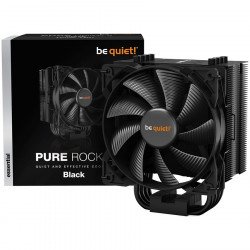 Охладител / Вентилатор BE QUIET! PURE ROCK 2 BLACK, Intel: 1200/ 2066/ 1150/ 1151/ 1155/ 2011(-3) square ILM, AMD: AM4 / AM3(+), TDP (W) - 150, 1x Pure Wings 2 PWM, dimensions without mounting material (L x W x H), (mm): 87 x 121 x 155