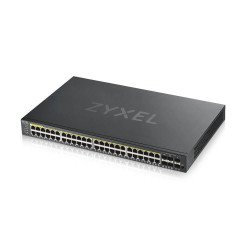 Мрежово оборудване ZYXEL ZyXEL GS1920-48HPv2, 50 Port Smart Managed PoE Switch 44x Gigabit Copper PoE and 4x Gigabit dual pers., hybrid mode, standalone or NebulaFlex Cloud, 375 Watt PoE