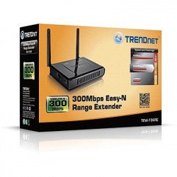 Мрежово оборудване TRENDnet TEW-736RE :: N300 Easy-N-Range Extender