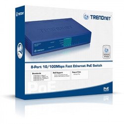 Мрежово оборудване TRENDnet TPE-S44 :: 8-Port 10/100Mbps PoE Switch