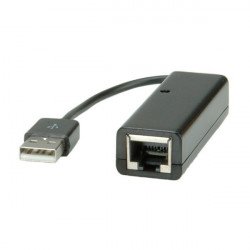 Мрежово оборудване ROLINE VALUE 12.99.1107 :: USB 2.0 към Fast Ethernet адаптер