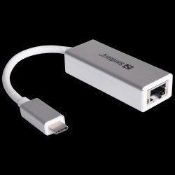 Мрежово оборудване SANDBERG SANDBERG SNB-136-04 :: Мрежов адаптер USB-C към Gigabit LAN