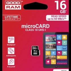 Флаш памет GOODRAM GOODRAM M1A0-0160R11 :: 16 GB MicroSD HC карта, Class 10, UHS-1