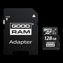 Флаш памет GOODRAM GOODRAM M1AA-1280R11 :: 128 GB MicroSDXC карта с адаптер, Class 10, UHS-1