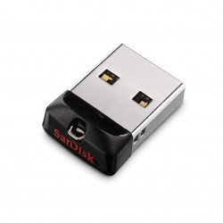 USB Преносима памет SANDISK USB памет SanDisk Cruzer Fit, 16GB, SDCZ33-016G-G35, Черен