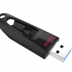 USB Преносима памет SANDISK USB памет SanDisk Ultra USB 3.0, 256GB, Черен,100 Mb/s
