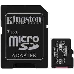 Флаш памет KINGSTON 256GB micSDXC Canvas Select Plus 100R A1 C10 Card + ADP 