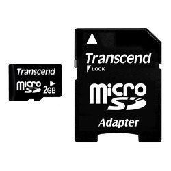 Флаш памет TRANSCEND Transcend 2GB microSD (with adapter)