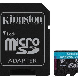 Флаш памет KINGSTON Карта памет Kingston Canvas Go! Plus, 512GB, UHS-I, Class 10, U3, V30, A2, Адаптер