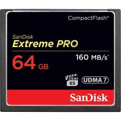Флаш памет SANDISK Карта памет SANDISK Extreme PRO, CompactFlash, 64GB, VPG 65, 160 Mb/s
