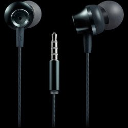 Слушалки CANYON CANYON Stereo earphones with microphone, metallic shell, 1.2M, dark gray