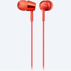 Слушалки SONY Sony Headset MDR-EX155AP, red