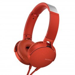 Слушалки SONY Sony Headset MDR-XB550AP, red