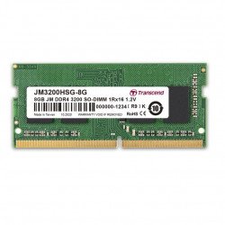 RAM памет за лаптоп TRANSCEND 8GB JM DDR4 3200 SO-DIMM 1Rx16 1Gx16 CL22 1.2V