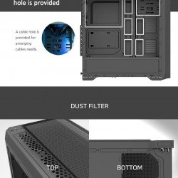 Кутии и Захранвания ZALMAN Кутия за компютър Case ATX - N5 TF - 4 x 120mm RGB