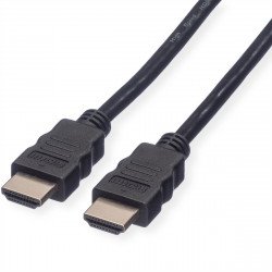 Кабел / Преходник ROLINE 11.04.5542 :: HDMI High Speed кабел + Ethernet, M/M, черен цвят, 2.0 м