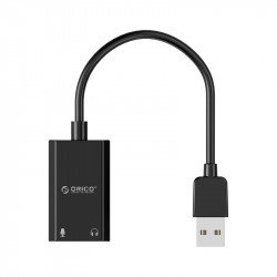 Audio / Мултимедия ORICO Външна звукова карта USB Sound card - Headphones, Mic, Black - SKT2-BK