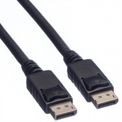 USB кабел ROLINE VALUE 11.99.5762 :: DisplayPort кабел, DP-DP, LSOH, M/M, черен цвят, 2.0 м