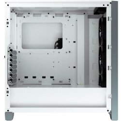 Кутии и Захранвания CORSAIR iCUE 4000X RGB Tempered Glass Mid-Tower ATX Case - White