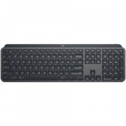 Клавиатура LOGITECH LOGITECH MX Keys for Mac Advanced Wireless Illuminated Keyboard - SPACE GREY - US INT L - 2.4GHZ/BT - EMEA