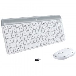 Клавиатура LOGITECH LOGITECH Slim Wireless Keyboard and Mouse Combo MK470-OFFWHITE-US INT L-2.4GHZ-INTNL