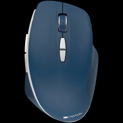 Мишка CANYON 2.4 GHz  Wireless mouse ,with 7 buttons, DPI 800/1200/1600, Battery: AAA*2pcs,Blue,72*117*41mm, 0.075kg