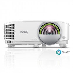 Мултимедийни проектори BENQ BenQ EW800ST, Short Throw, Wireless Android-based Smart Projector, DLP, WXGA (1280x800), 16:10, 3300 Lumens, 20000:1, Speaker 2W, USB Reader for PC-Less Presentations, Built-in Firefox, LAN, BT 4.0, Dual Band WiFi, 3D, Lamp 200W, up to 15000 hrs, White