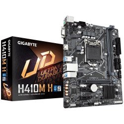 Дънна платка GIGABYTE H410M-H 1.0, Socket 1200 (400 Series), 2 x DDR4