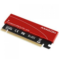SSD Твърд диск AXAGON PCEM2-S PCI-E 3.0 16x - M.2 SSD NVMe, up to 80mm SSD, low profile