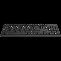 Клавиатура CANYON Wireless keyboard with Silent switches ,105 keys,black,Size 442*142*17.5mm,460g,BG layout