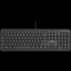 Клавиатура CANYON wired keyboard with Silent switches ,105 keys,black, 1.5 Meters cable length,Size 442*142*17.5mm,460g,BG layout
